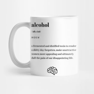 Funny Alcohol Word Definition Dictionary Mug